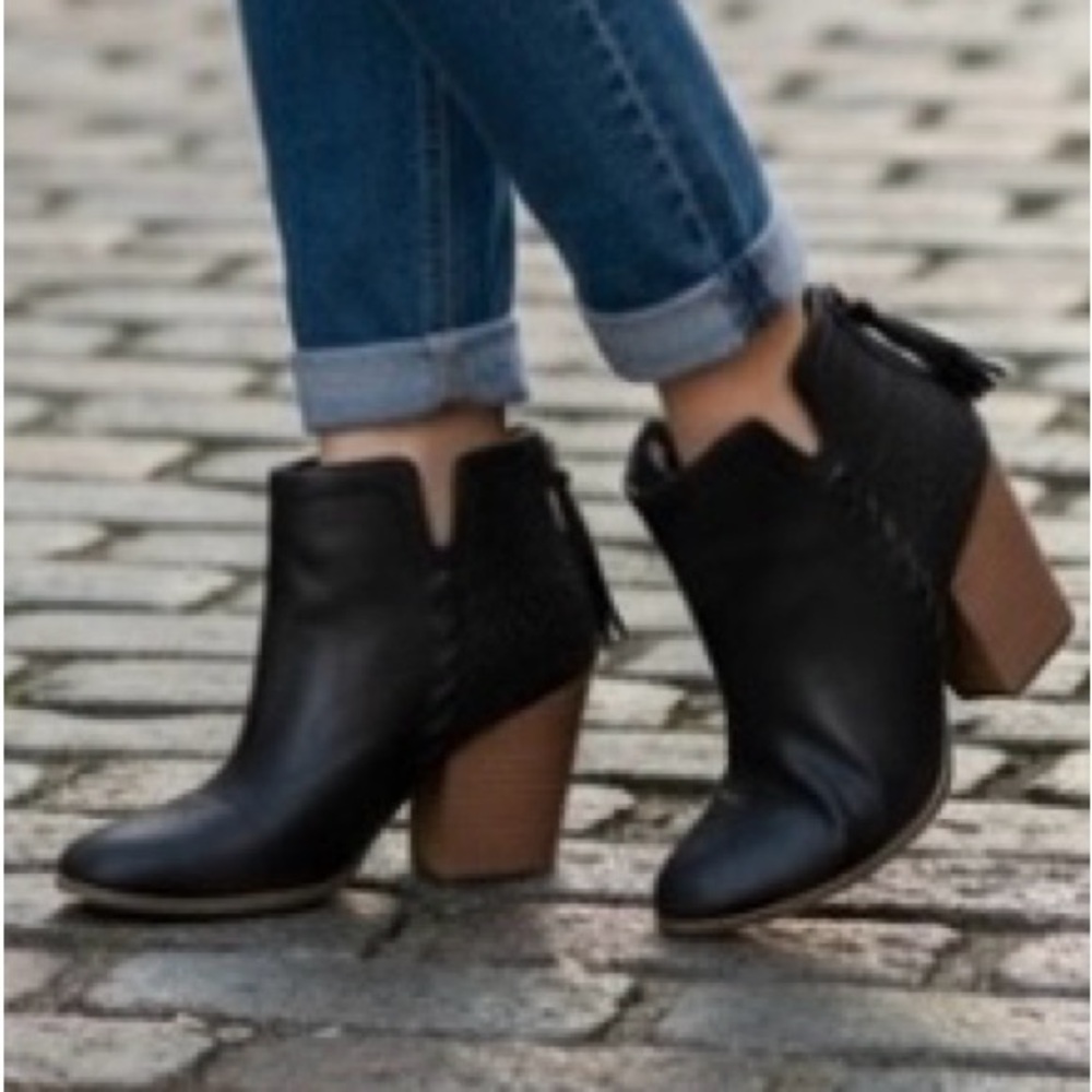 Tommy Hilfiger Black Leather Boots